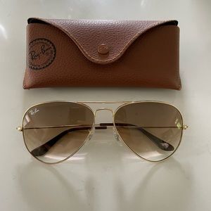 BRAND NEW IN CASE Ray-Ban Aviator Gradient Standard Size Unisez Sunglasses